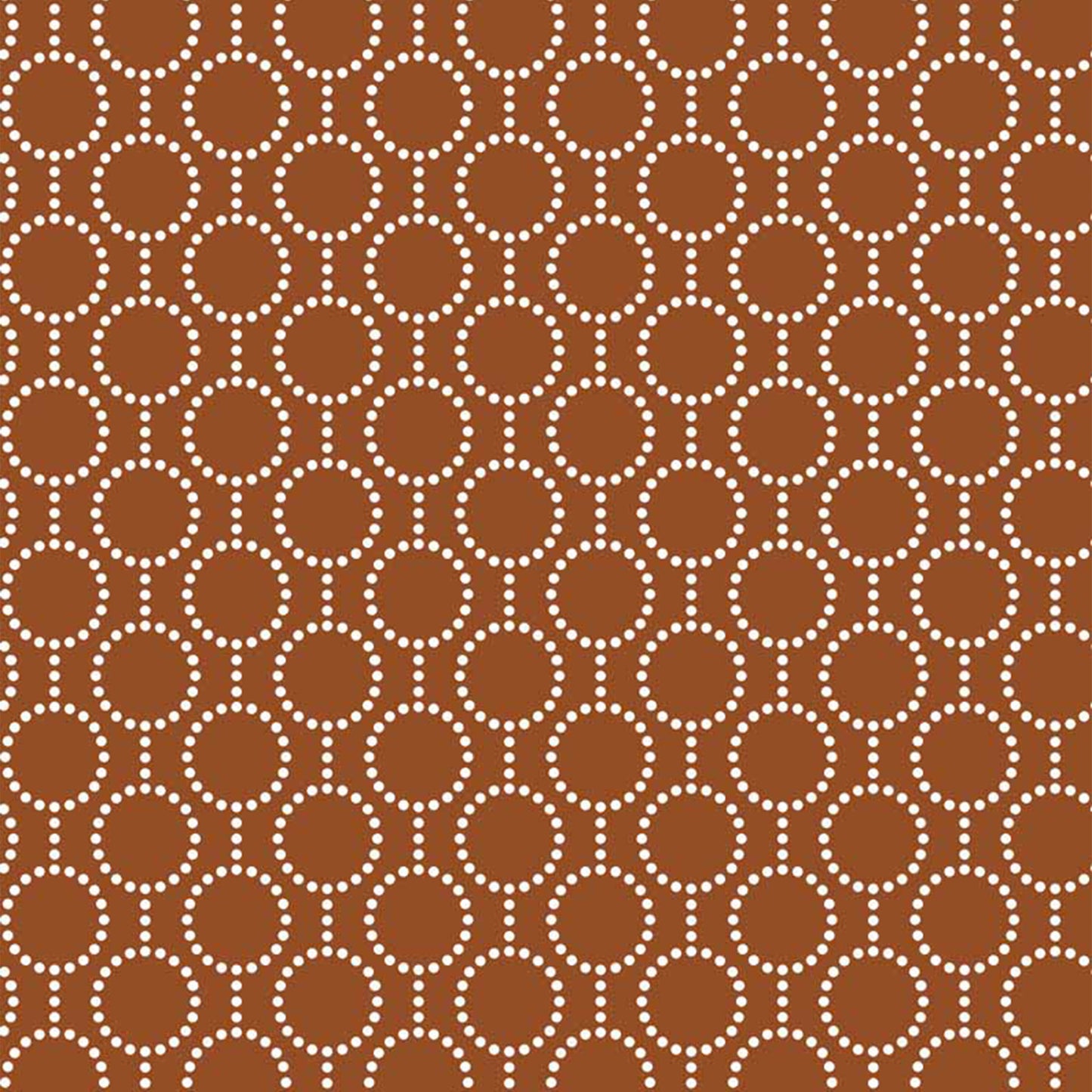 P-1334-504-RUST-OFF-WHITE - PRINTED WOOL DOBBY 100% POLYESTER