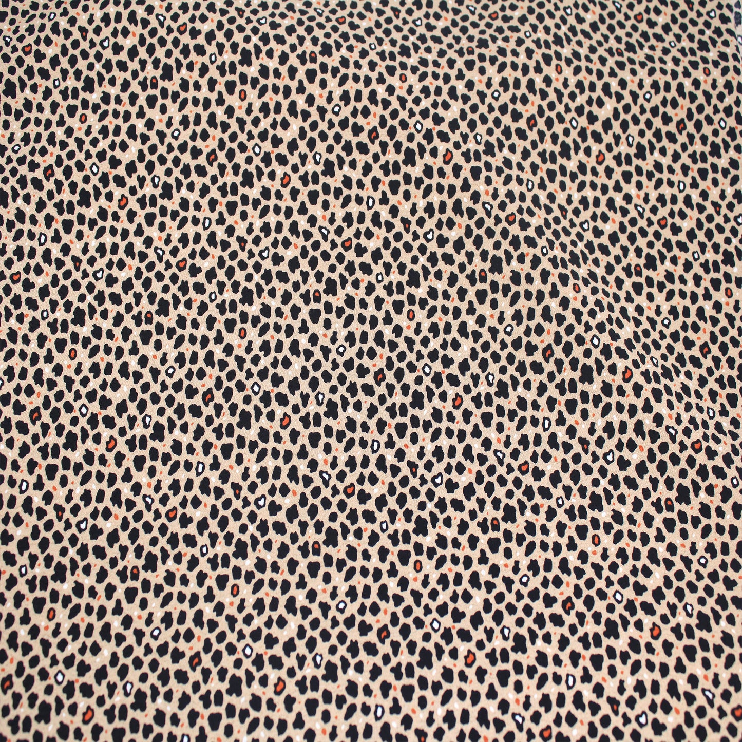 P-1337-754-TAUPE BLACK -  PRINTED POLY MOROCCAN 100% POLY