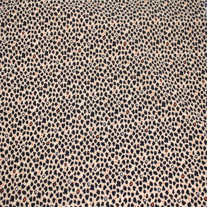 P-1337-754-TAUPE BLACK -  PRINTED POLY MOROCCAN 100% POLY