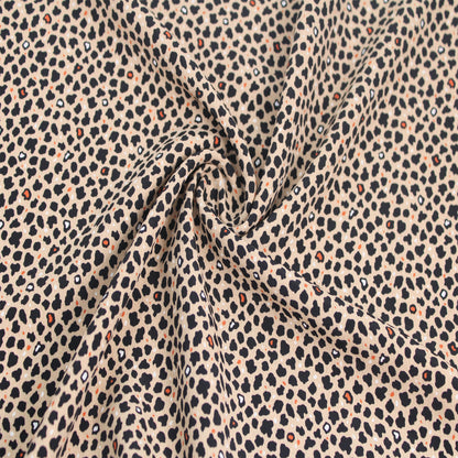 P-1337-754-TAUPE BLACK -  PRINTED POLY MOROCCAN 100% POLY
