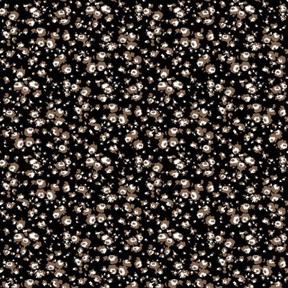 P-1339-504-BLACK-MOCHA - PRINTED WOOL DOBBY 100% POLYESTER