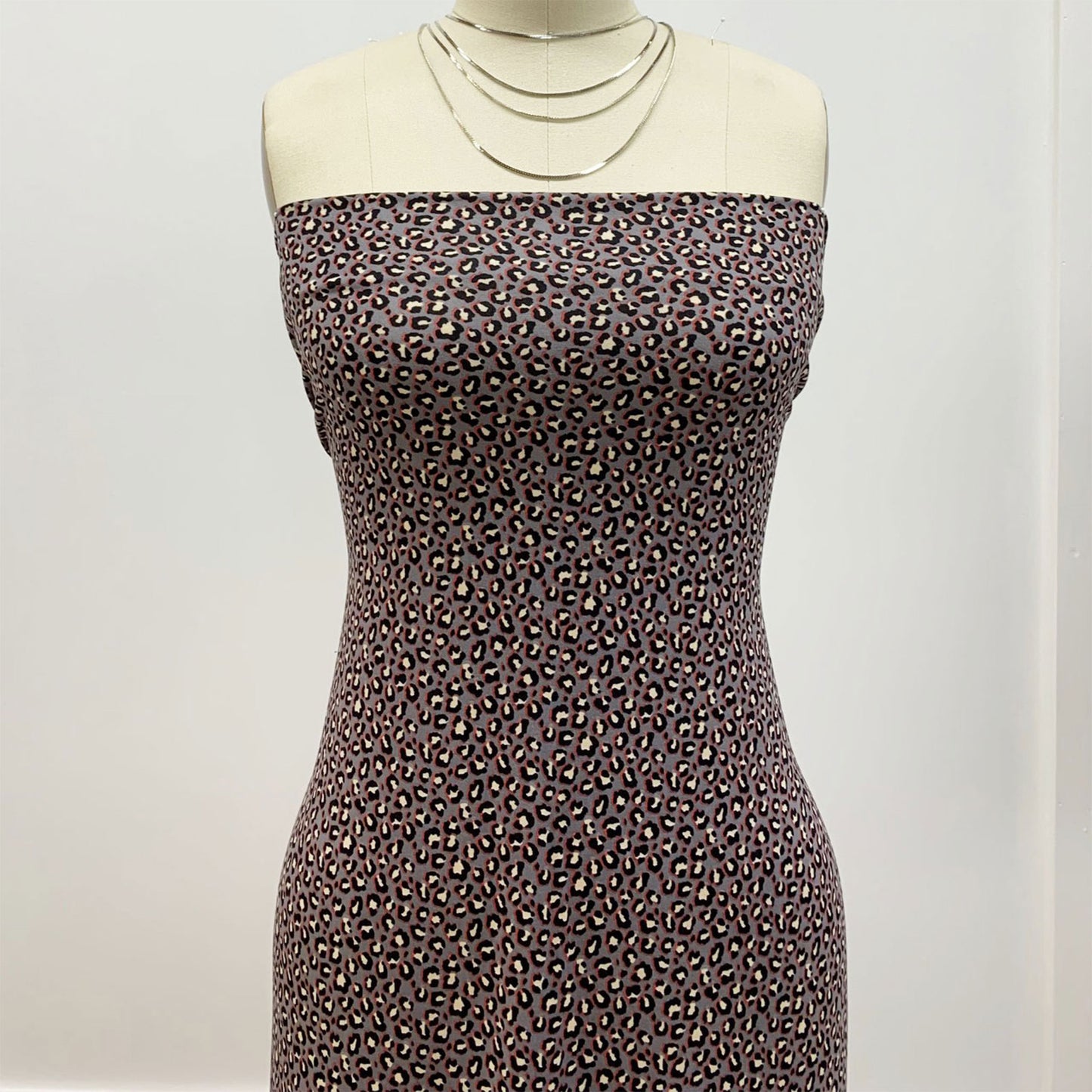 P-1340-668-GREY-TAN - PRINTED DTY 92% POLY 8% SPANDEX DTY DOUBLE SIDED BRUSH