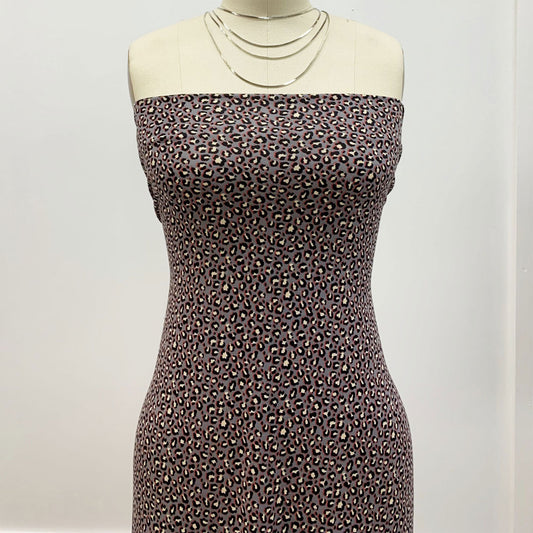 P-1340-668-GREY-TAN - PRINTED DTY 92% POLY 8% SPANDEX DTY DOUBLE SIDED BRUSH