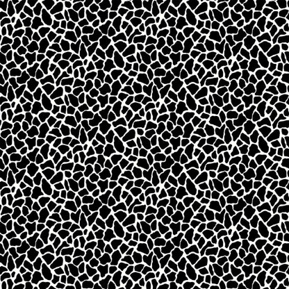 P-1352-504-OFF-WHITE-BLACK - PRINTED WOOL DOBBY 100% POLYESTER