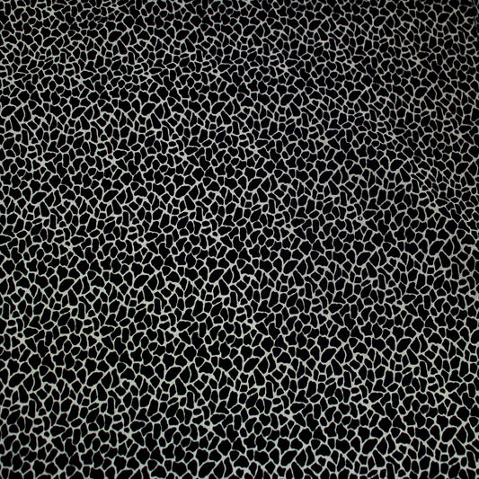 P-1352-504-SAGE-BLACK - PRINTED WOOL DOBBY 100% POLYESTER