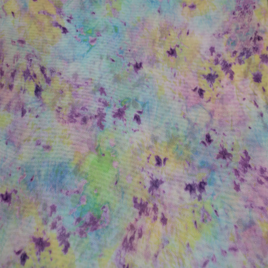 P-1375-453-LILAC-MINT - PRINTED POLY POWER MESH 92%POLY 8%SPANDEX