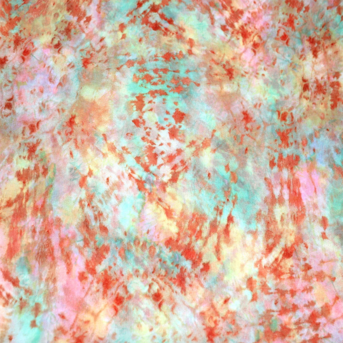 P-1375-501-CANTALOUPE-JADE - PRINTED 100% POLYESTER HI MULTI CHIFFON WASH