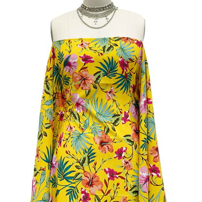 P-1396-754-ASPEN-GOLD-ORANGE-DUSTY-PINK - PRINTED POLY MOROCCAN 100% POLY