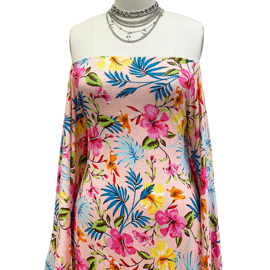 P-1396-HVY-RSJ-PEACH-FUCHSIA-YELLOW - PRINT RSJ 95% RAYON 5% SPANDEX JERSEY