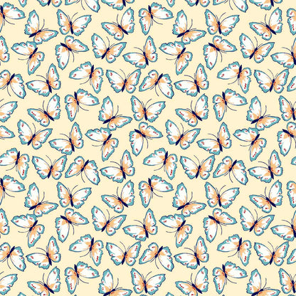 P-1399-761-BANANA-CREAM-TURQUOISE - PRINTED TIE DYE 4X2 RIB 96% POLY 4% SPANDEX