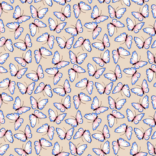 P-1399-761-MAPLE-SUGAR-BLUE - PRINTED 4X2 RIB 96% POLY 4% SPANDEX