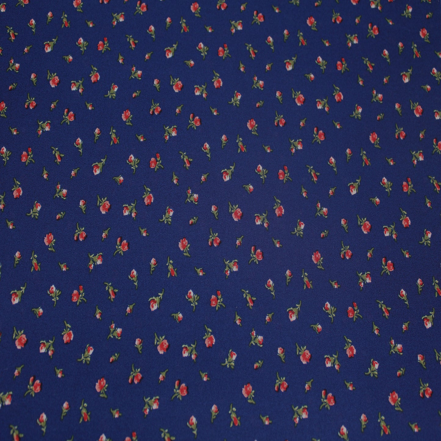 P-1407-504-NAVY-GARNET - PRINTED WOOL DOBBY 100% POLYESTER