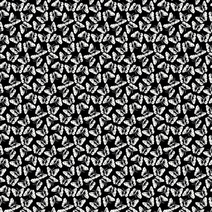 P-1410-504-BLACK-OFF-WHITE - PRINTED WOOL DOBBY 100% POLYESTER