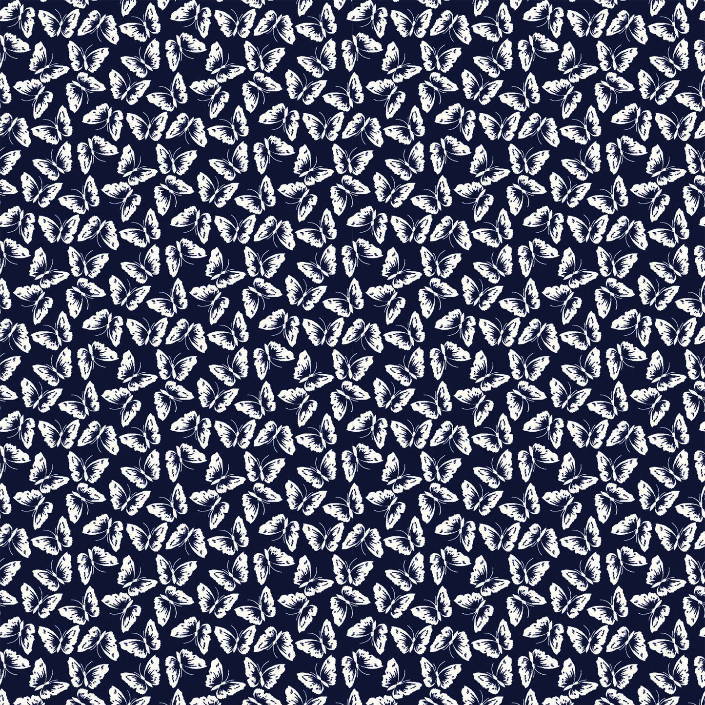 P-1410-504-NAVY-OFF-WHITE - PRINTED WOOL DOBBY 100% POLYESTER