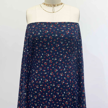 P-1412-761-NAVY-RED - PRINTED 4X2 RIB 96% POLY 4% SPANDEX