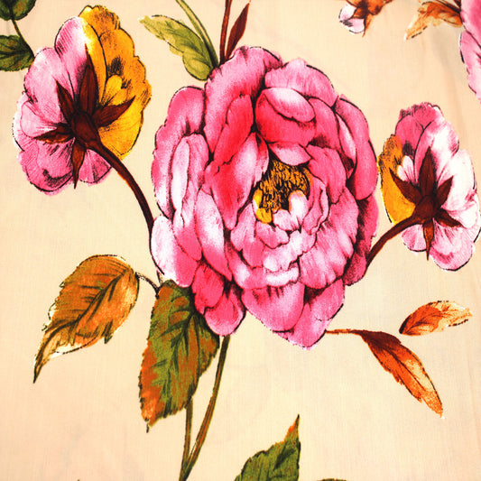 P-1427-450-ALMOND-PINK - PRINTED ITY 96% POLY 4% SPANDEX