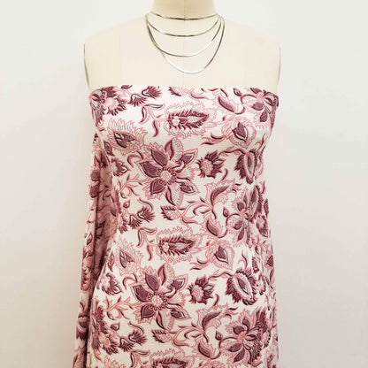 P-143-586-OFFWHITE-MALAGA - PRINTED CREPE CHIFFON 97% POLY 3% SPANDEX