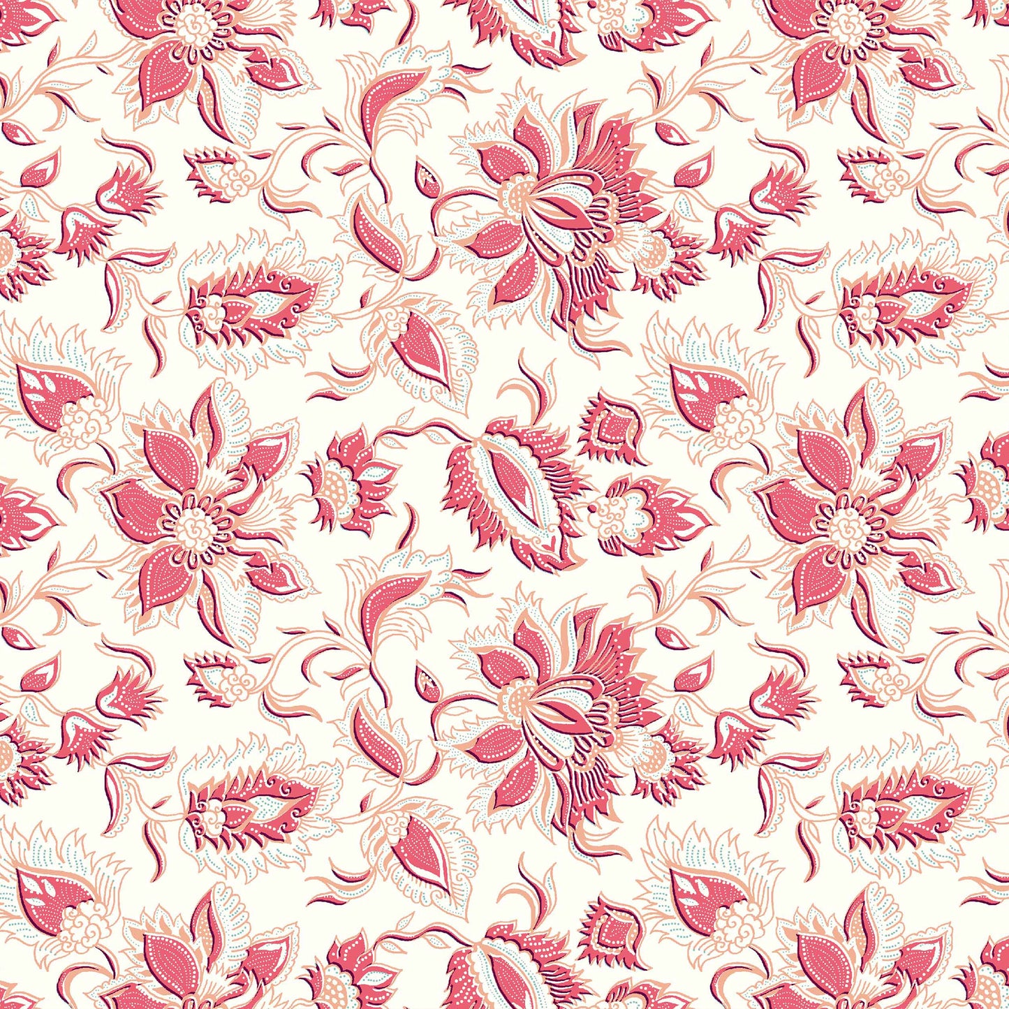 P-143-586-OFFWHITE-NECTARINE - PRINTED CREPE CHIFFON 97% POLY 3% SPANDEX