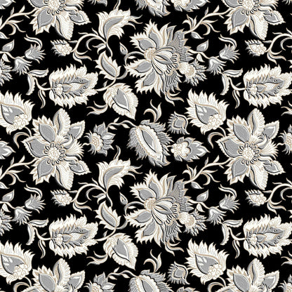 P-143-668-BLACK-NEUTRAL - PRINTED DTY 92% POLY 8% SPANDEX DTY DOUBLE SIDED BRUSH