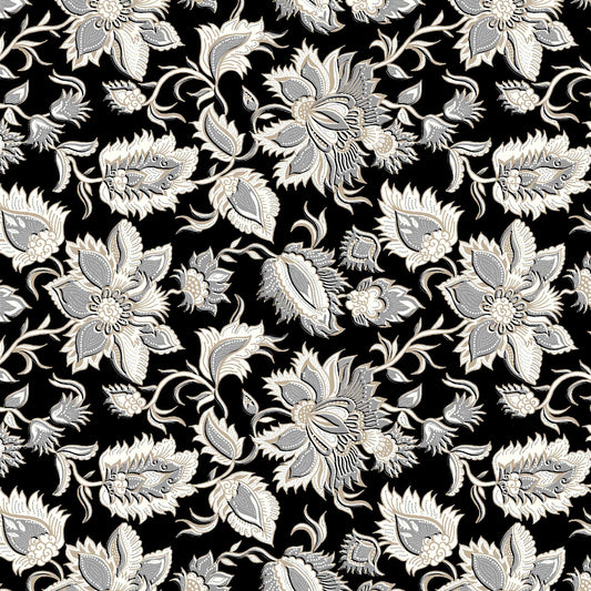 P-143-668-BLACK-NEUTRAL - PRINTED DTY 92% POLY 8% SPANDEX DTY DOUBLE SIDED BRUSH