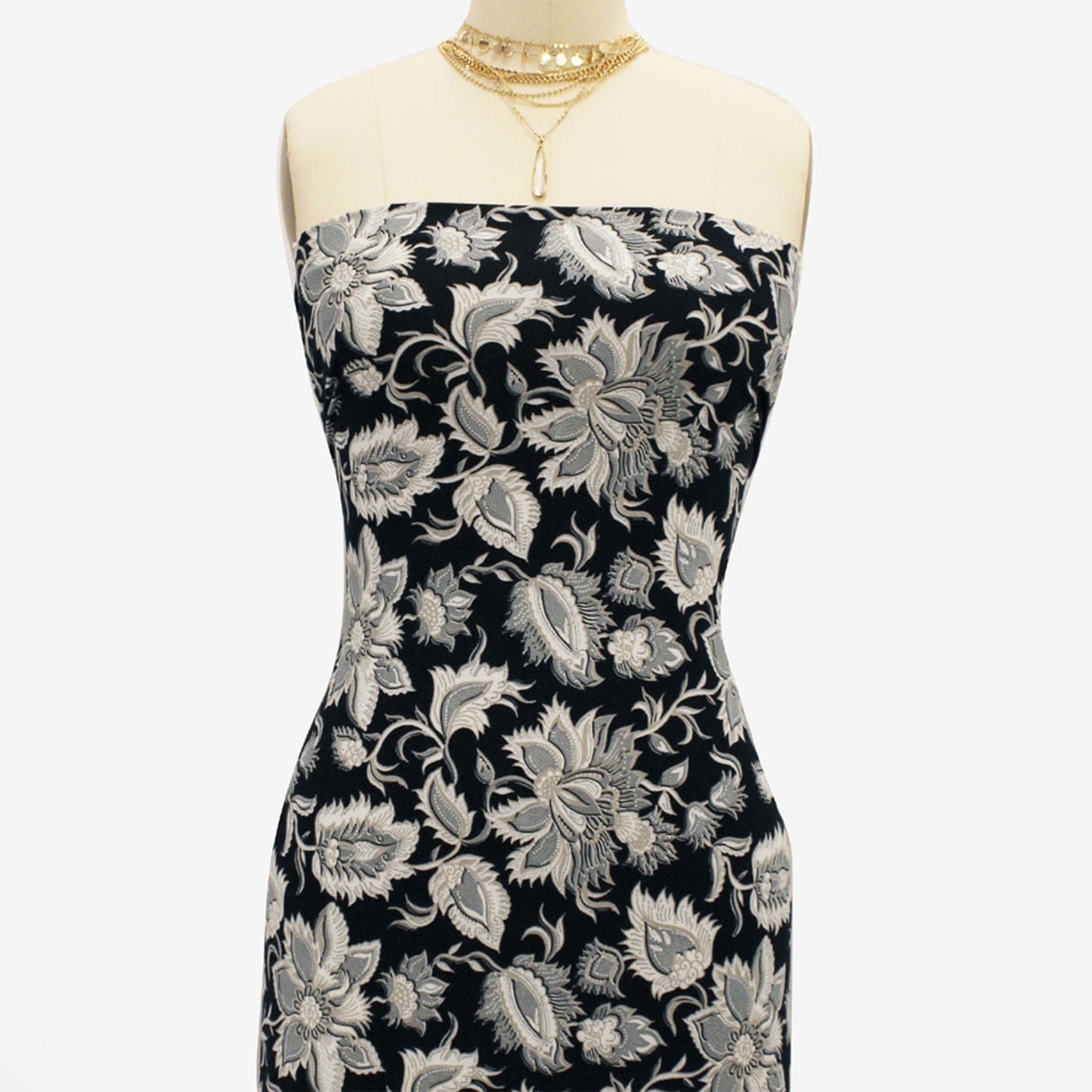 P-143-668-BLACK-NEUTRAL - PRINTED DTY 92% POLY 8% SPANDEX DTY DOUBLE SIDED BRUSH