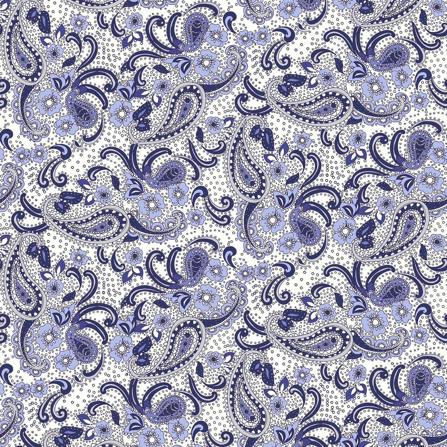 P-144-501-OFFWHITE-BLUE - PRINTED 100% POLYESTER HI MULTI CHIFFON WASH