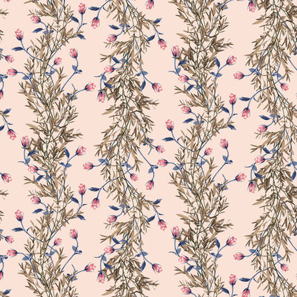P-1441-668-BLUSH-CORAL - PRINTED DTY 92% POLY 8% SPANDEX DTY DOUBLE SIDED BRUSH