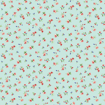 P-1461-504-MINT-FUCHSIA - PRINTED WOOL DOBBY 100% POLYESTER