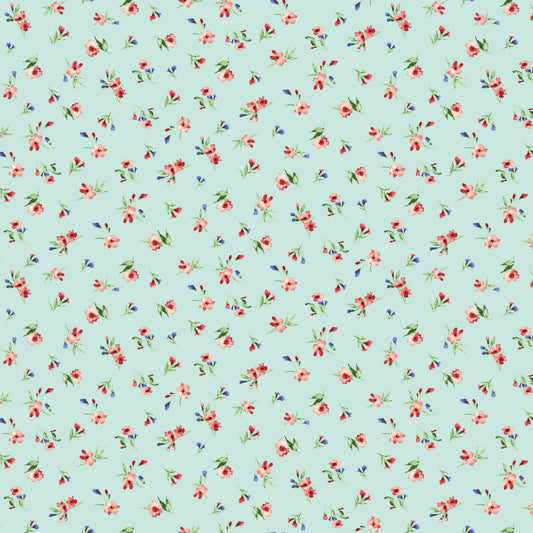 P-1461-504-MINT-FUCHSIA - PRINTED WOOL DOBBY 100% POLYESTER