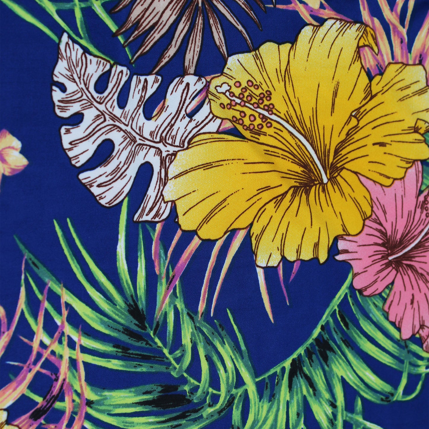 P-1463-800-ROYAL-CORAL - PRINTED VENEZIA 92% POLY 8% SPANDEX