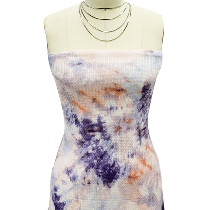 P-1470-453-DUSTY-LILAC-BLUSH - PRINTED POLY POWER MESH 92%POLY 8%SPANDEX