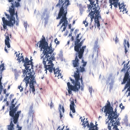 P-1470-506-NAVY-MAUVE - PRINTED FRENCH TERRY 63%POLY  33%RAYON  4% SPANDEX