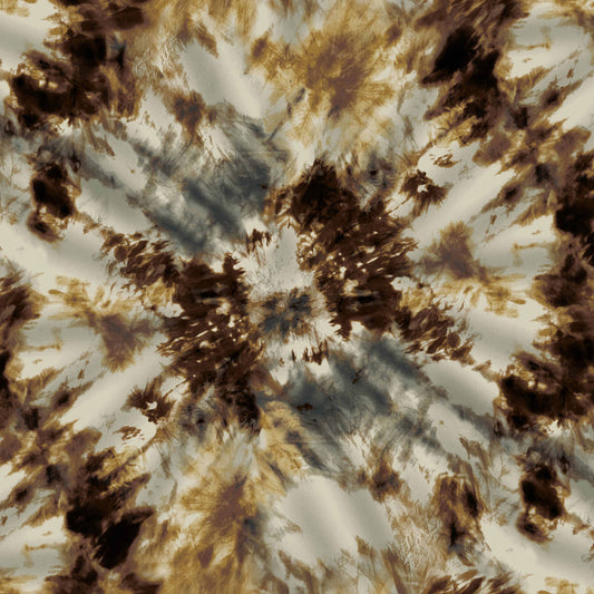 P-1470-668-BROWN-SAGE - PRINTED DTY 92% POLY 8% SPANDEX DTY DOUBLE SIDED BRUSH