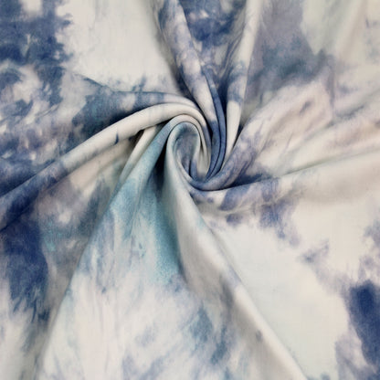 P-1470-668-DENIM-MINT - PRINTED DTY 92% POLY 8% SPANDEX DTY DOUBLE SIDED BRUSH