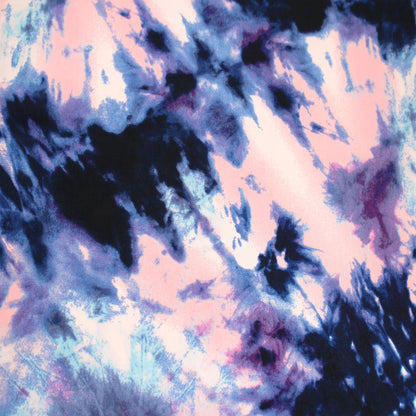 P-1470-668-NAVY-ROSE-TAN - PRINTED DTY 92% POLY 8% SPANDEX DTY DOUBLE SIDED BRUSH