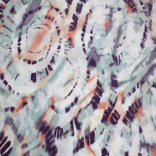 P-1478-636-GRAPEADE-SAGE-PEACH PRINTED CREPON 100% RAYON CREPON