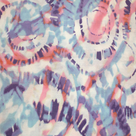 P-1478-636-VIOLA-BLUE-PINK PRINTED CREPON 100% RAYON CREPON