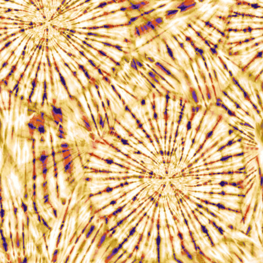 P-1521-453-GOLD-VIOLET - PRINTED POLY POWER MESH 92%POLY 8%SPANDEX