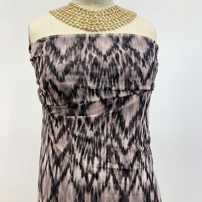 P-1522-453-CHARCOAL-BLUSH - PRINTED POLY POWER MESH 92%POLY 8%SPANDEX