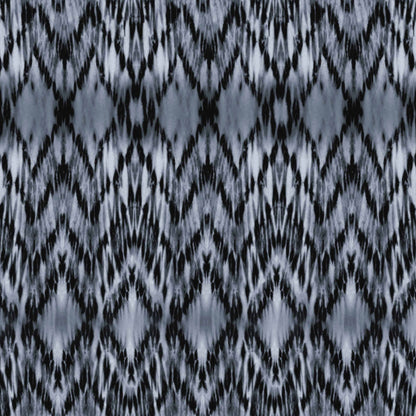 P-1522-761-INDIGO-DENIM - PRINTED TIE DYE 4X2 RIB 96% POLY 4% SPANDEX