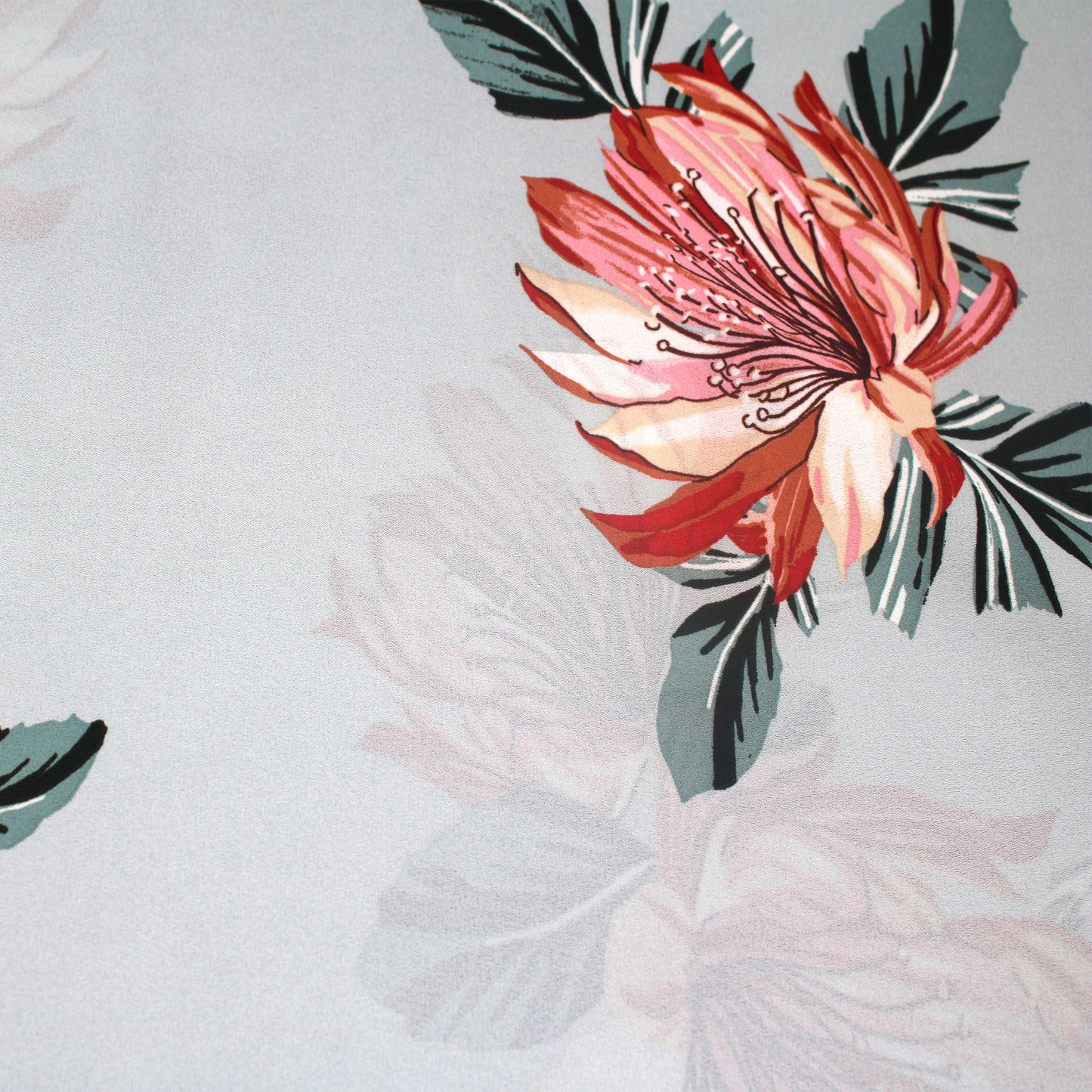 P-1528-504-PEARL-GRAY-PINK - PRINTED WOOL DOBBY 100% POLYESTER