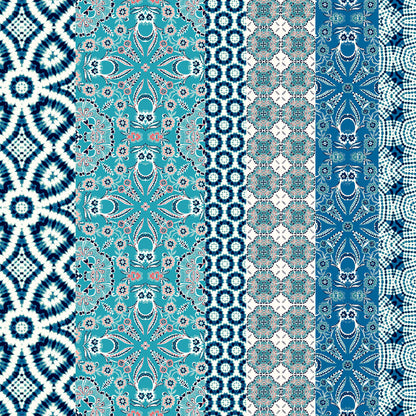 P-1545-698-PEACOCK-PEACH- PRINTED RAYON CHALLIS 100% RAYON CHALLIS