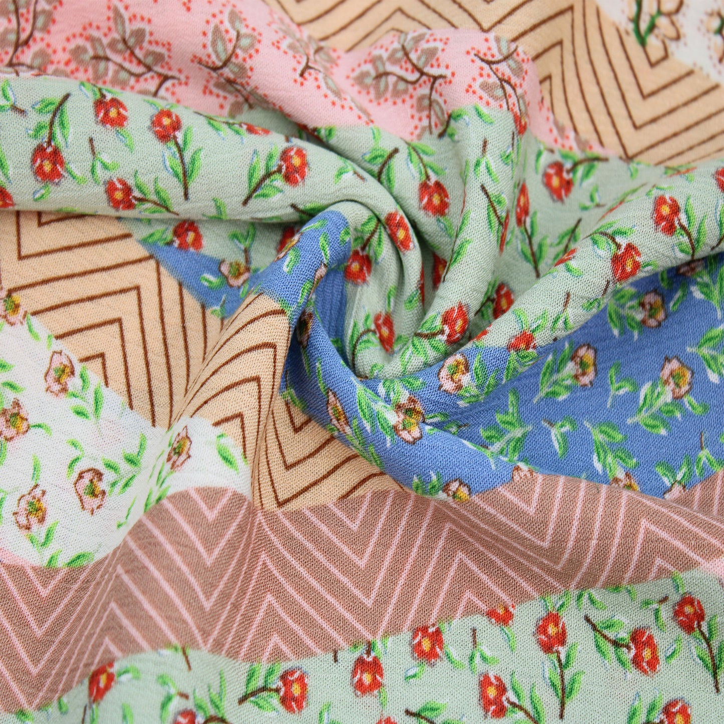 P-1547-636-PARISIAN-BLUE-SAGE PRINTED CREPON 100% RAYON CREPON