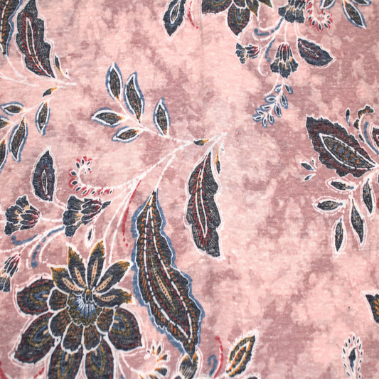 P-1570-TRI-BLEN-BLUSH-DENIM - PRINTED TRI-BLEND 50% POLY 38% COTTON 12% RAYON