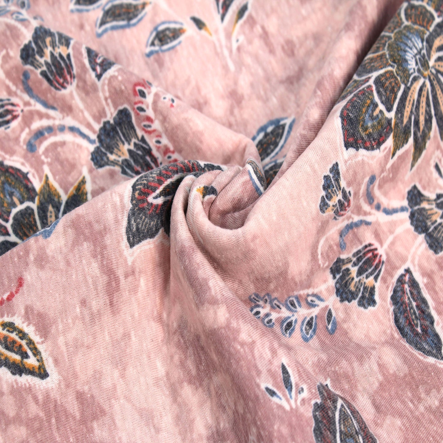 P-1570-TRI-BLEN-BLUSH-DENIM - PRINTED TRI-BLEND 50% POLY 38% COTTON 12% RAYON