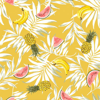 P-1576-668-YELLOW-WATERMELON - PRINTED DTY 92% POLY 8% SPANDEX DTY DOUBLE SIDED BRUSH