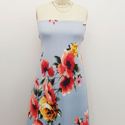 P-162-412-SILVER-BLUE-YELLOW - PRINTED TECHNO 92% POLY 8% SPANDEX