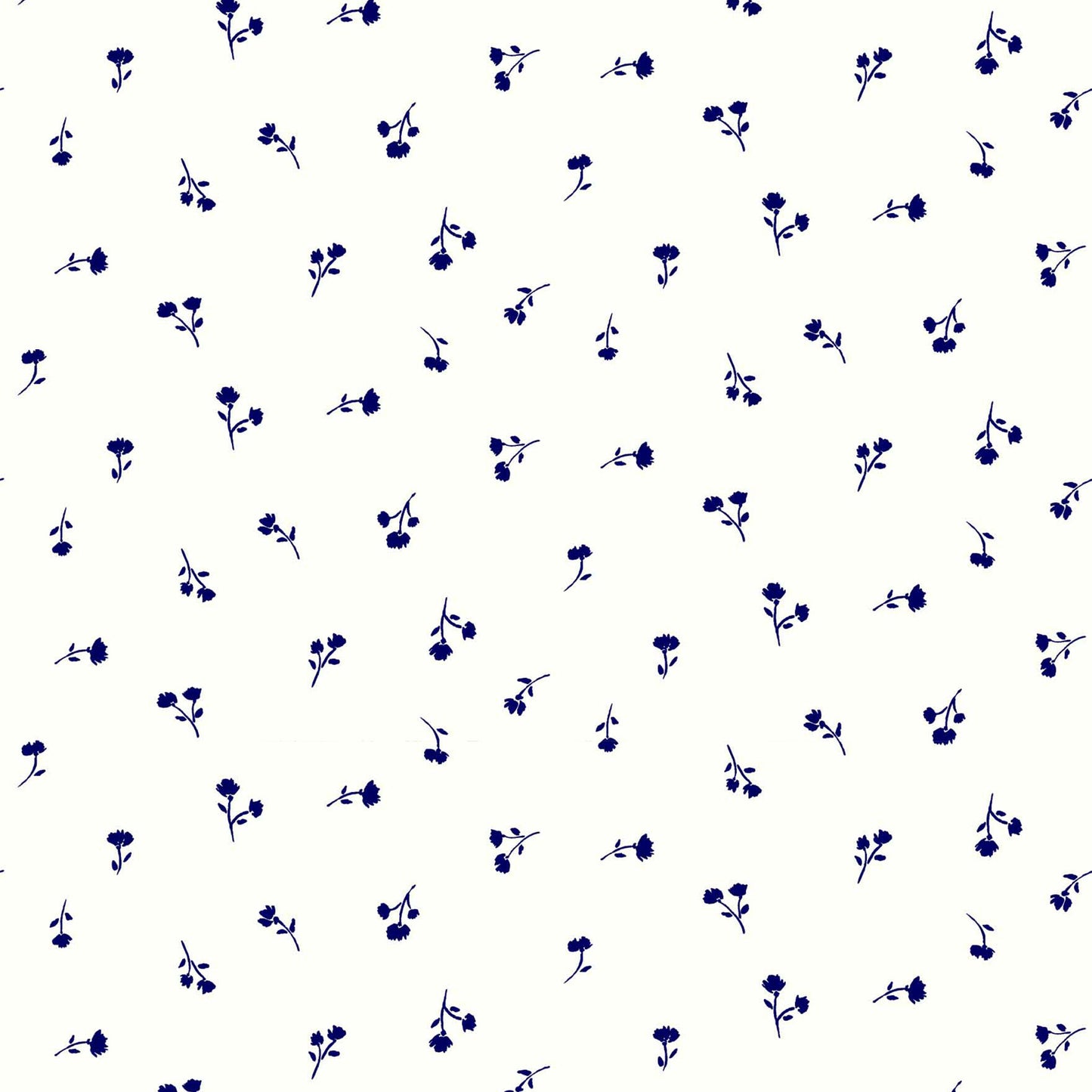 P-1635-504-OFF-WHITE-NAVY - PRINTED WOOL DOBBY 100% POLYESTER