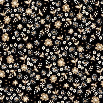 P-1636-636-BLACK-HAZEL - PRINTED CREPON 100% RAYON CREPON