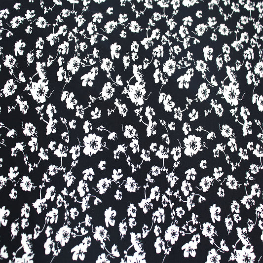 P-1644-668-BLACK-OFFWHITE - PRINTED DTY 92% POLY 8% SPANDEX DTY DOUBLE SIDED BRUSH